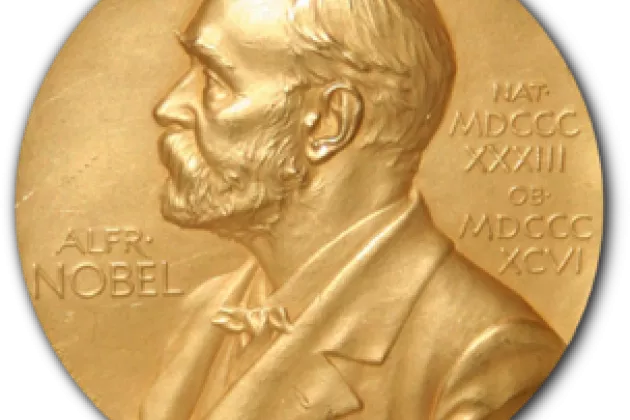 the Nobel Prize medallion in gold.
