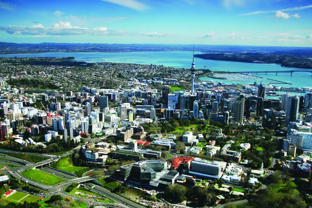University of Auckland, New Zealand Aerial City Campus.