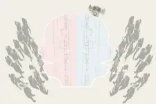 Illustration. Janus robot face reprecenting a chat bot confirming political opinions.