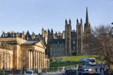 National gallery and new college in Edinburgh.