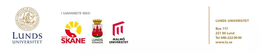 Placement of logotypes when Lund University is the principal agent. 