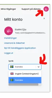Screenshot from the support page.